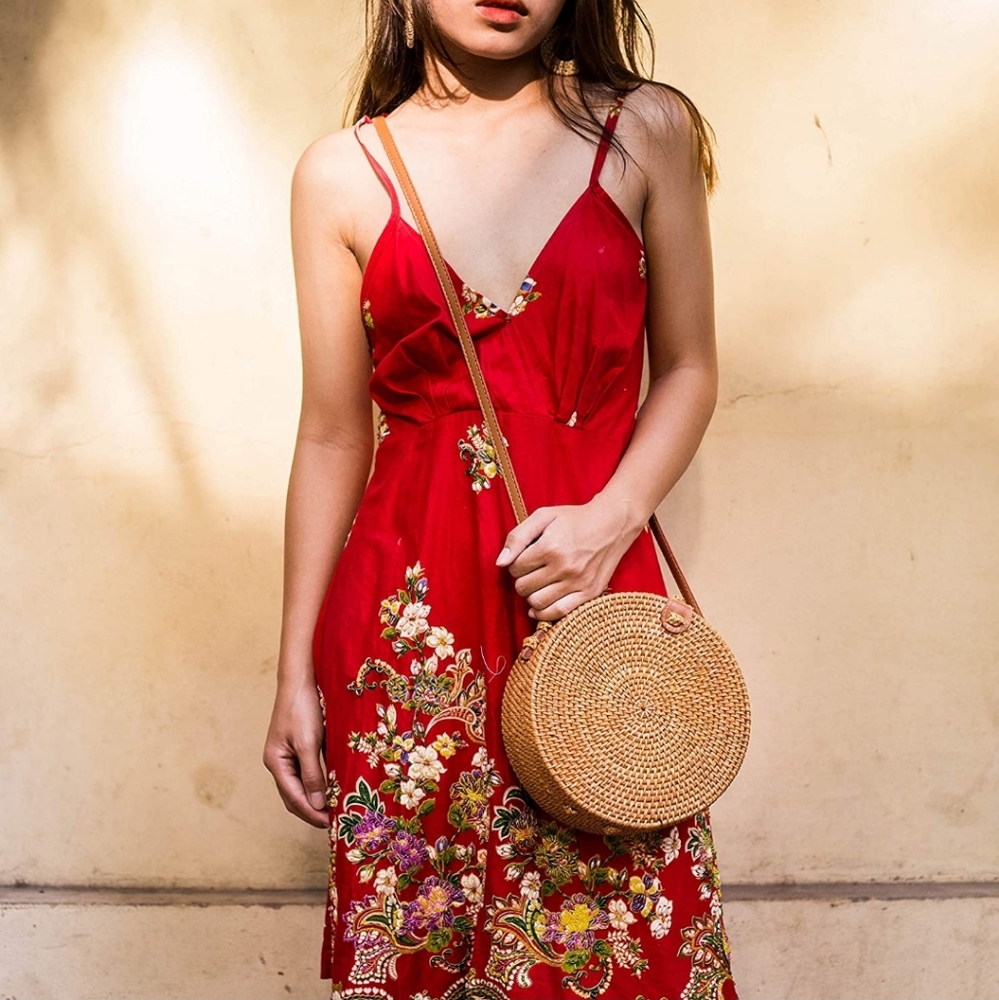 ‼️Last 2‼️Round Circle Rattan Straw Bag Blogger - Picture 10 of 11